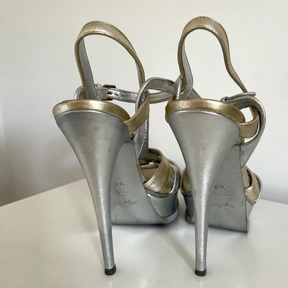 ⛔️SOLD⛔️YSL metallic tribute heels - Picture 9 of 17